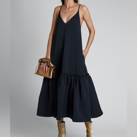 ❌SOLD❌Diba Ruffle Hem Midi Slip Dress - Picture 4 of 9